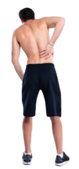 <p>Which way is this person's back leaning?</p>