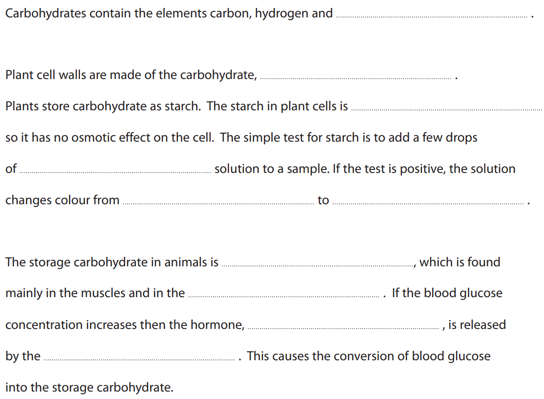 <p>Fill in the blanks. (10 marks)</p>