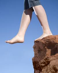 <p>on the edge of </p>