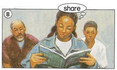 <p>read a word</p>