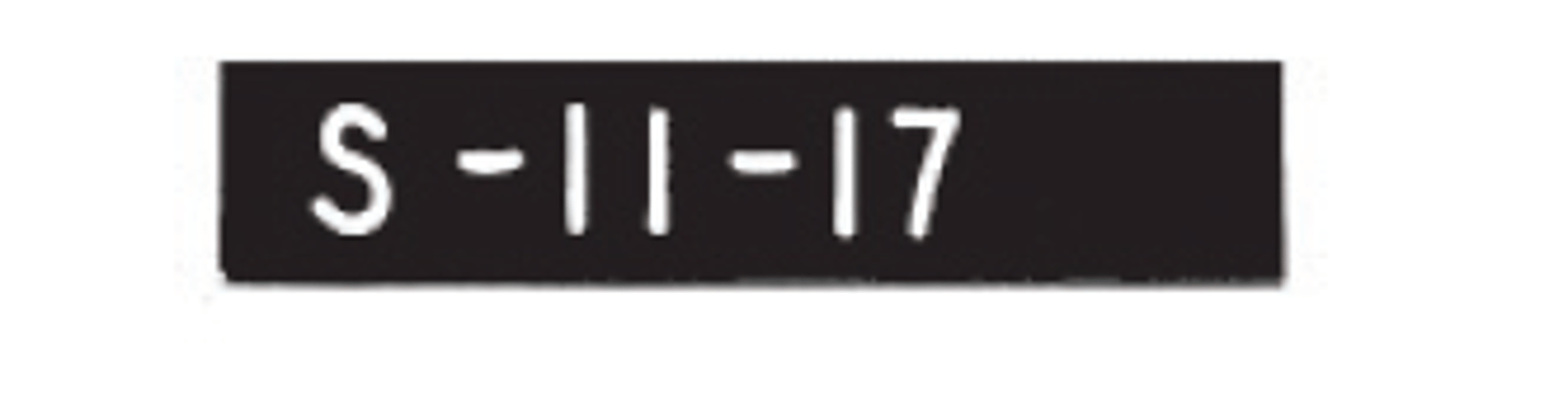 <p>a sign that shows the country road and road number right after the "S"</p>