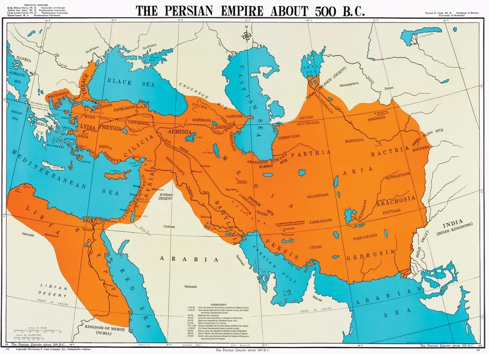 <p>major Middle Eastern empire; conquered much land in it’s peak, spurred trade and invented coins</p>