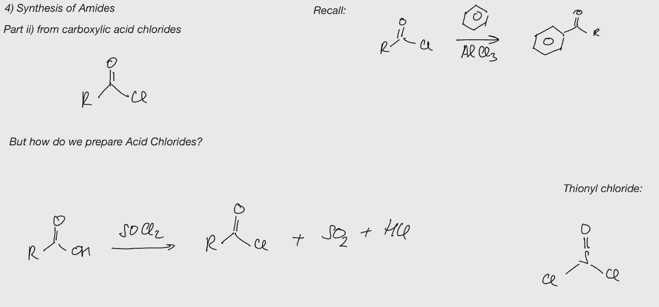 <p>Acid chloride synthesis</p>