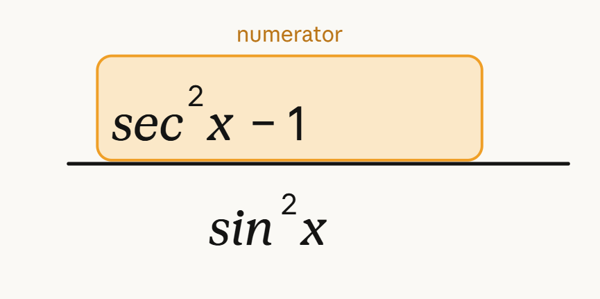 <p>If you have a squared trig piece and a 1 being added or subtracted look in the…</p>