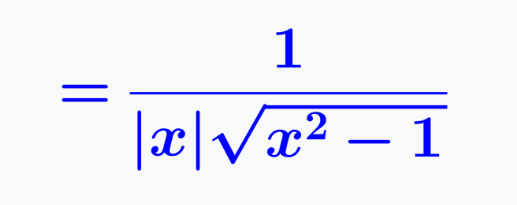 <p>1/(|x| √(x²-1)) +C</p>