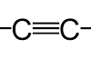 <p>C C triple bond (<u>yne </u>suffix)</p>