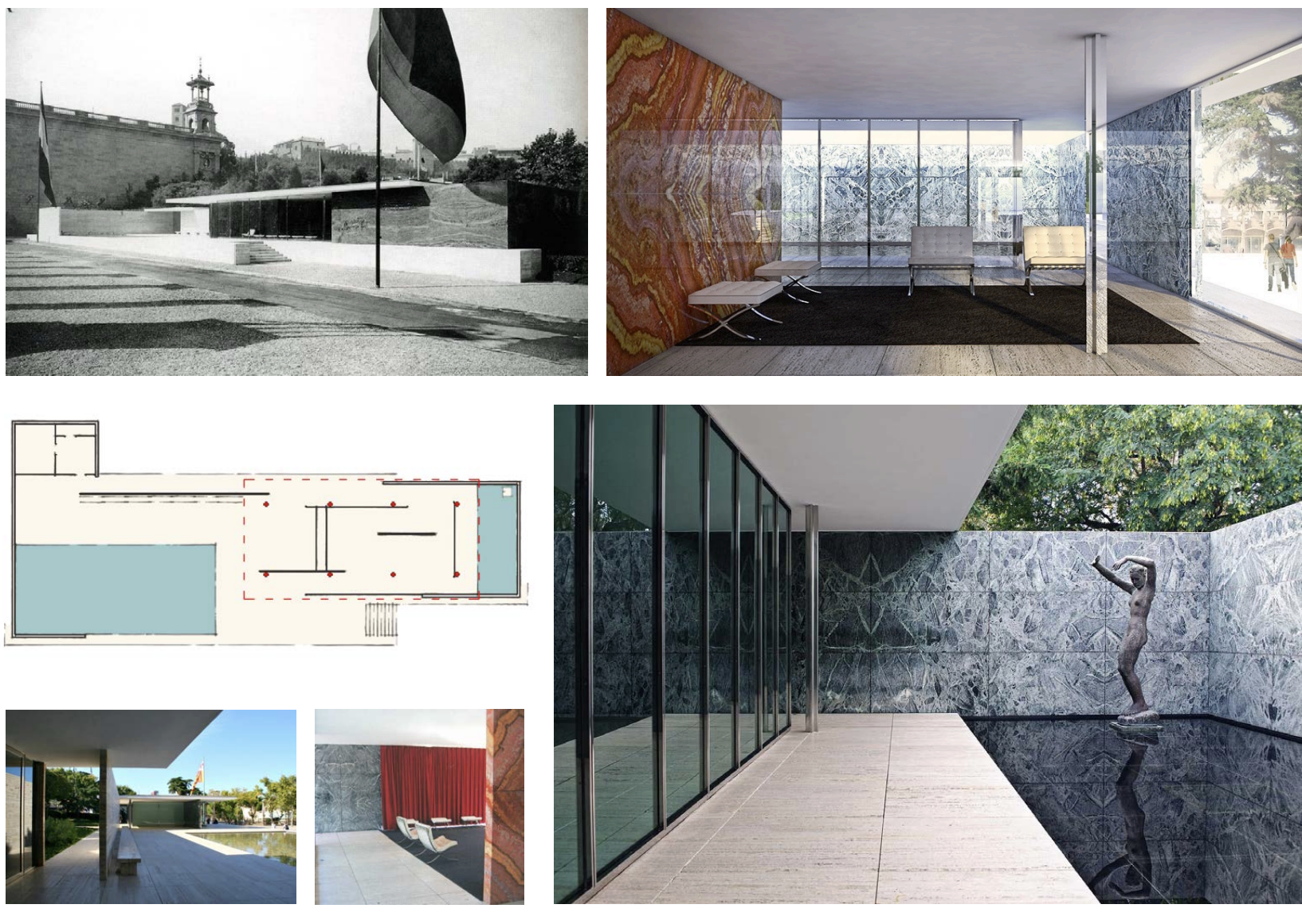 <p>11) Ludwig Mies van der Rohe, German Pavilion, Barcelona, Spain, 1929</p>