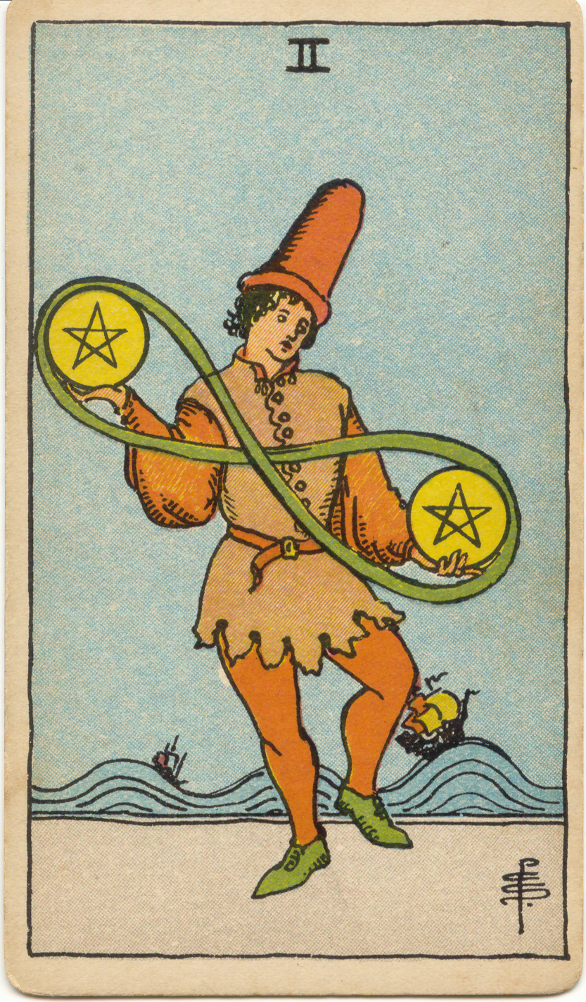 <p>Two of Pentacles</p>
