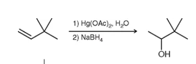 <p>what the type of reaction is this? hints: look at Hg and NaBH4</p>
