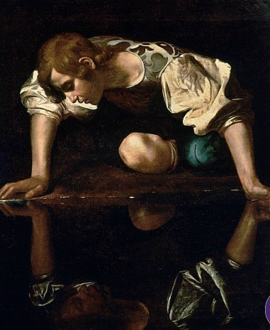 <p>Wat zegt Leon Alberti Battista over Narcissus?</p><p></p>