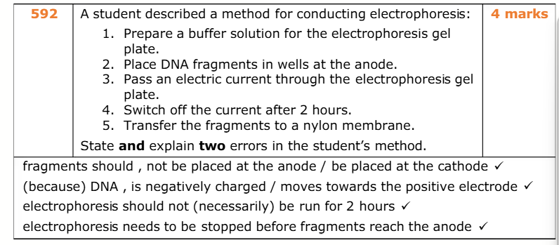 <p>note: in bio cathode is negative and anode is positive </p>