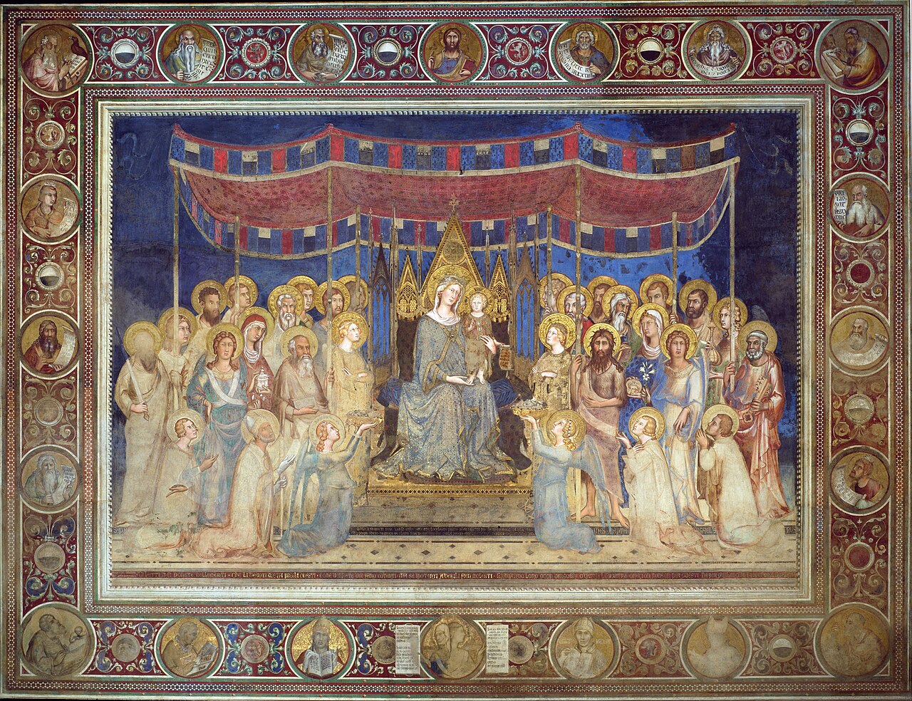 <ul><li><p>Located in the Palazzo Pubblico in Siena</p></li><li><p>Inspired by Duccio’s of the same name </p></li></ul><p></p>
