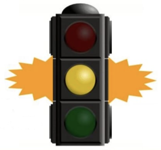 <p>Flashing Yellow Light</p>