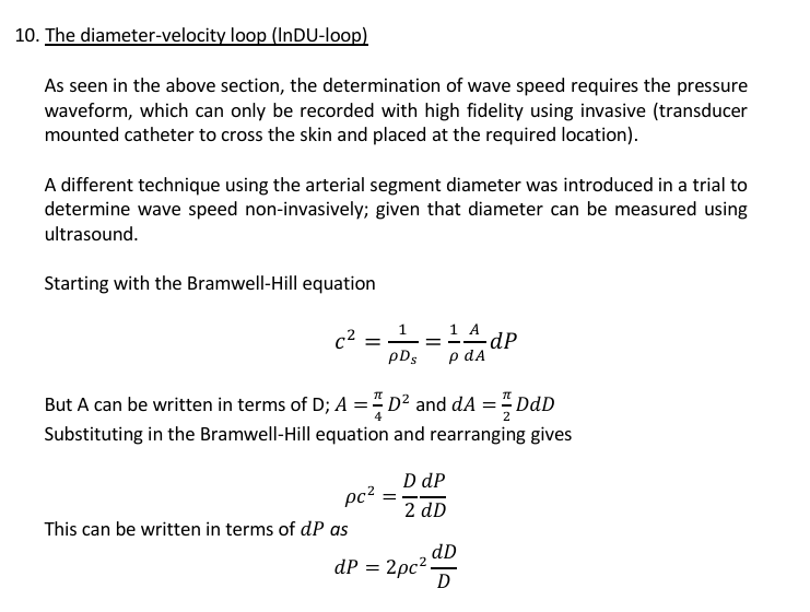 <p>Diameter-velocity loop (InDU-loop)</p>