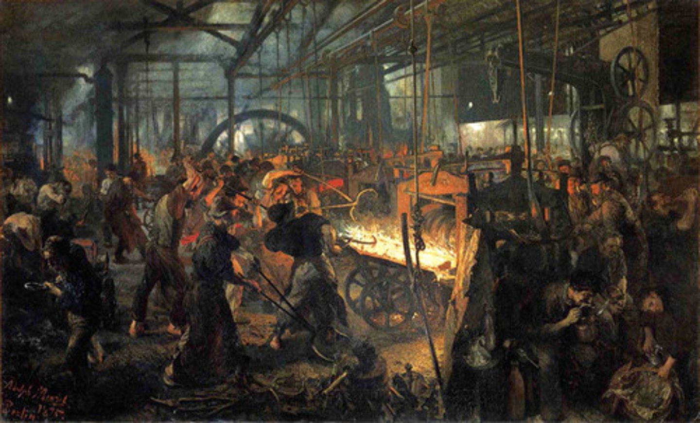 <p>un laminoir (machine destinée à laminer un produit métallurgique par passage entre deux cylindres ; installation métallurgique comprenant un certain nombre de ces machines)</p>