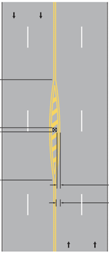 <p>Used to mark fixed obstructions.</p>