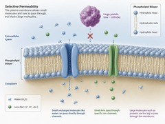 <p>Selective permeability.</p>