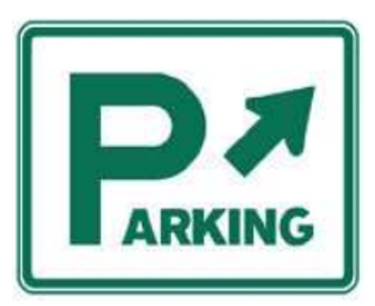 <p>Indicates direction to public parking area.</p>