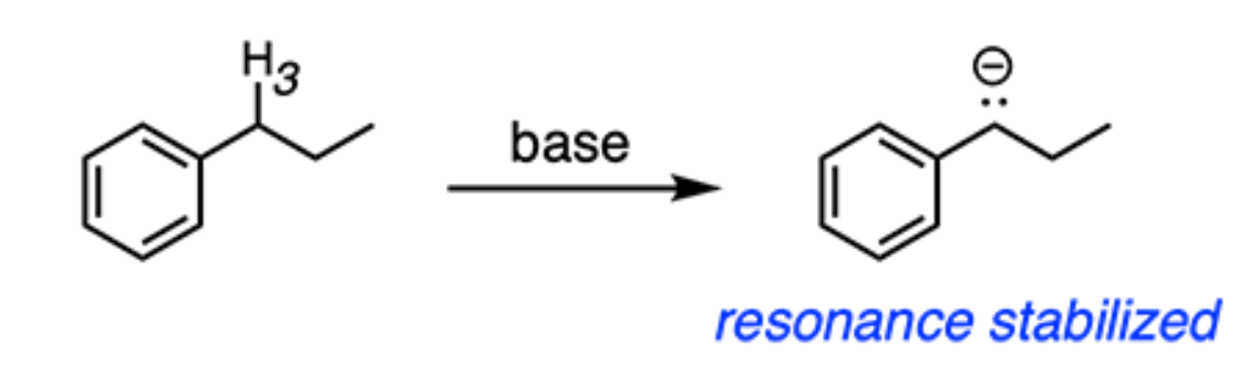 <p>H<sub>3</sub> → If H3 is removed, the conjugate base is stabilized by resonance delocalization from the benzene ring. This resonance stabilization makes the conjugate base more stable, and hence, H3 is the most acidic hydrogen.</p>