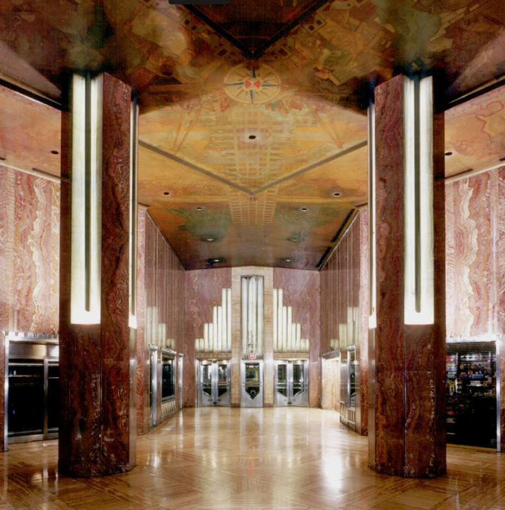 <p>Who designed the Transport and Human Endeavor in the Chrysler Building?</p>