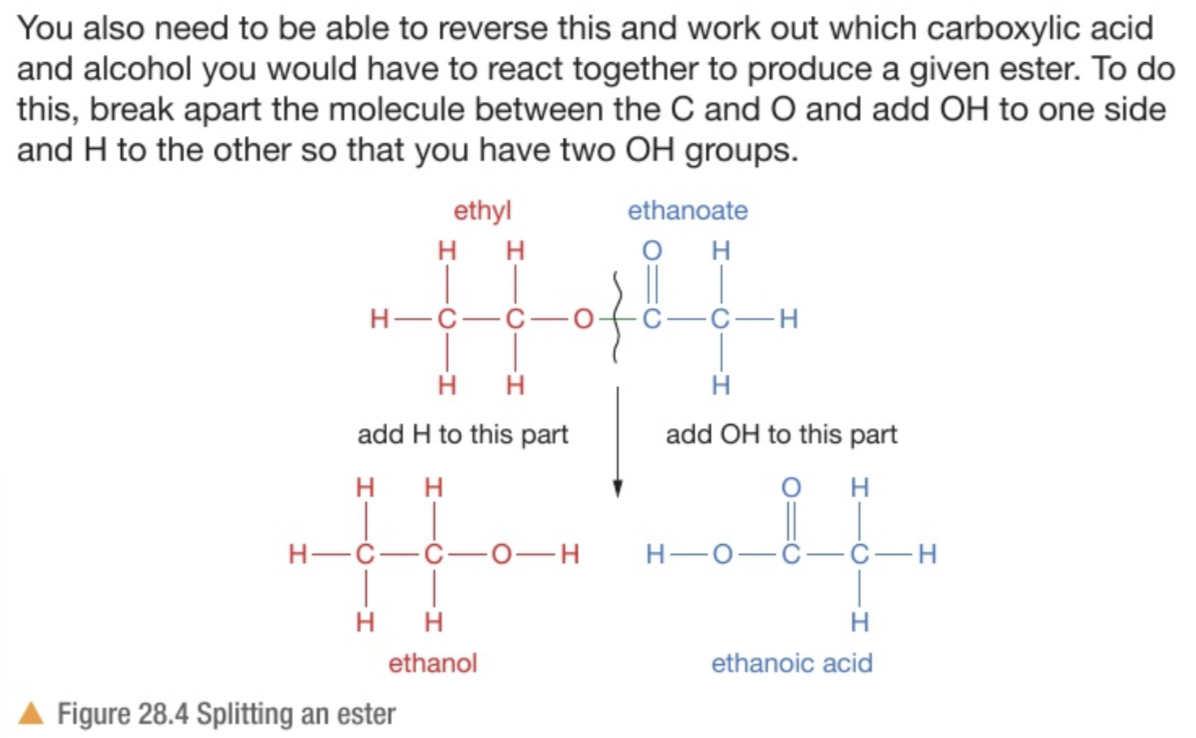 <p>This is the ester ‘propyl methanoate’ so made from reacting propanol and methanoic acid.</p><p>The image tells you how to properly do it</p>