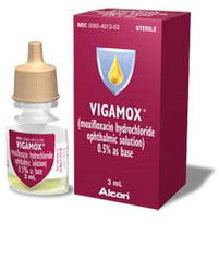 <p>Moxifloxacin </p><p>Fluoroquinolone Antibiotic </p><p>Bacterial Infection</p>