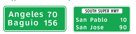 <p>Reassurance Direction Signs</p>