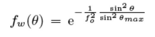 <p>It can be explained via the apodization function:<br>f_0 yields information about how filled the aperture is. Is it small → Gaussian beam is narrow.<br>Is it underfilled → beam is smaller than the aperture, is it overfilled → the beam is larger than the aperture</p>