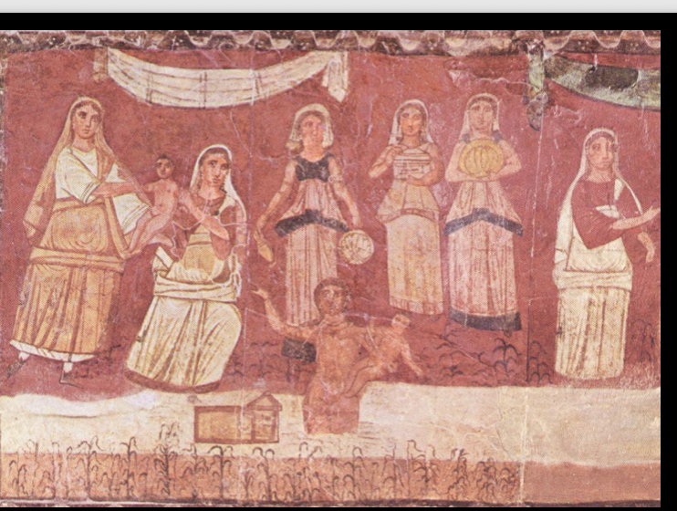 <p>Pharoah’s Daughter finding the baby Moses</p>