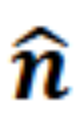 <p>What does n̂ represent</p>