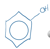 <p>hydroxul group on benzene, very stable </p>