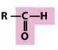 <p>-a carbonyl bonded to a hydrogen</p>