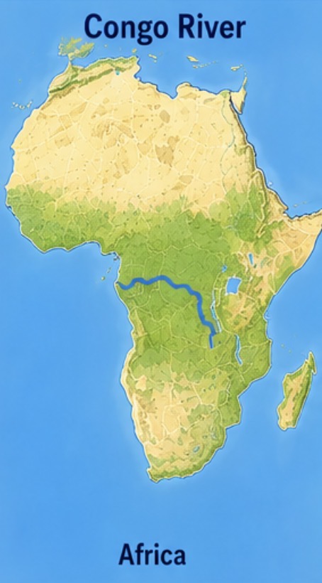 <p>Congo River, Africa</p>