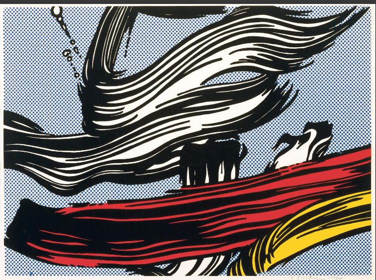 <p>Roy Lichtenstein, Brushstrokes, 1967</p>
