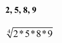<p><span>A special type of average used to find the central tendency of positive numbers</span></p><p><span>Multiply all n numbers and take n-th root of product</span></p>