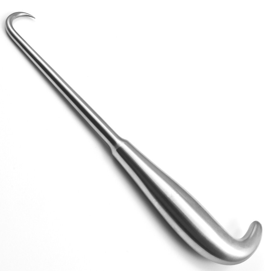 <p>Dislocates the hip and helps deliver the femur.</p>