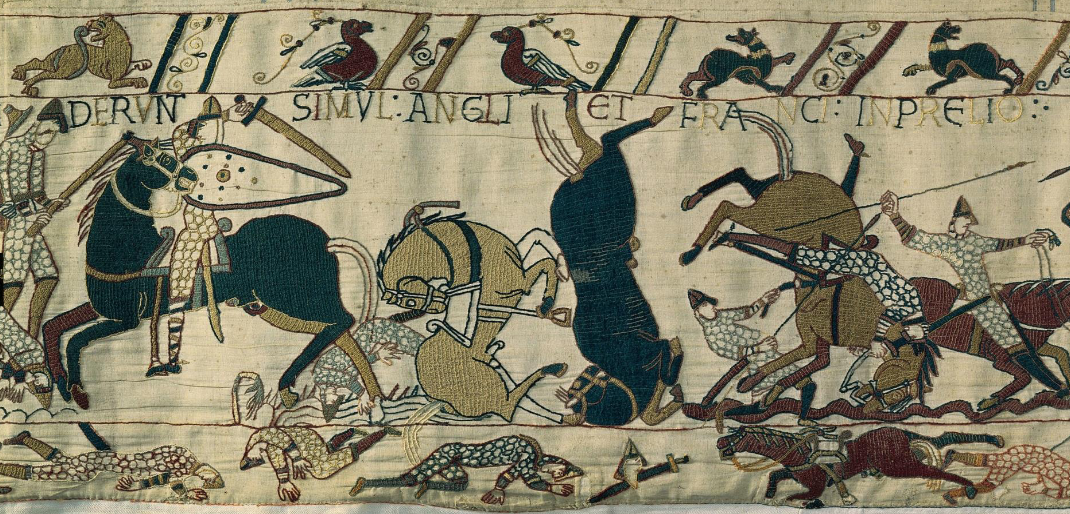 <p>Battle of Hastings Bayeux Tapestry </p>