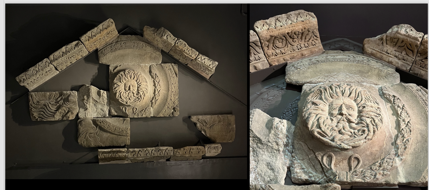 <p>Pediment of the Temple of Sulis Minerva</p>