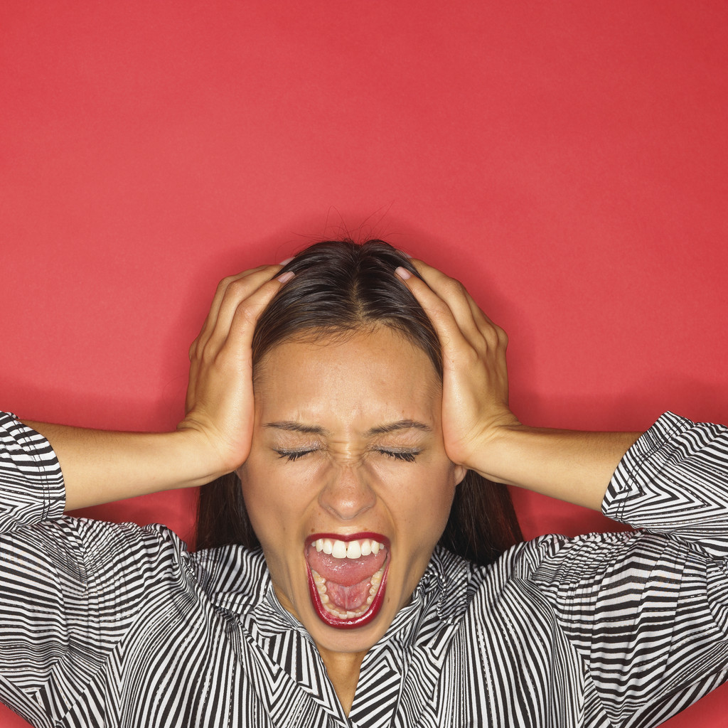 <p>lose your temper</p>
