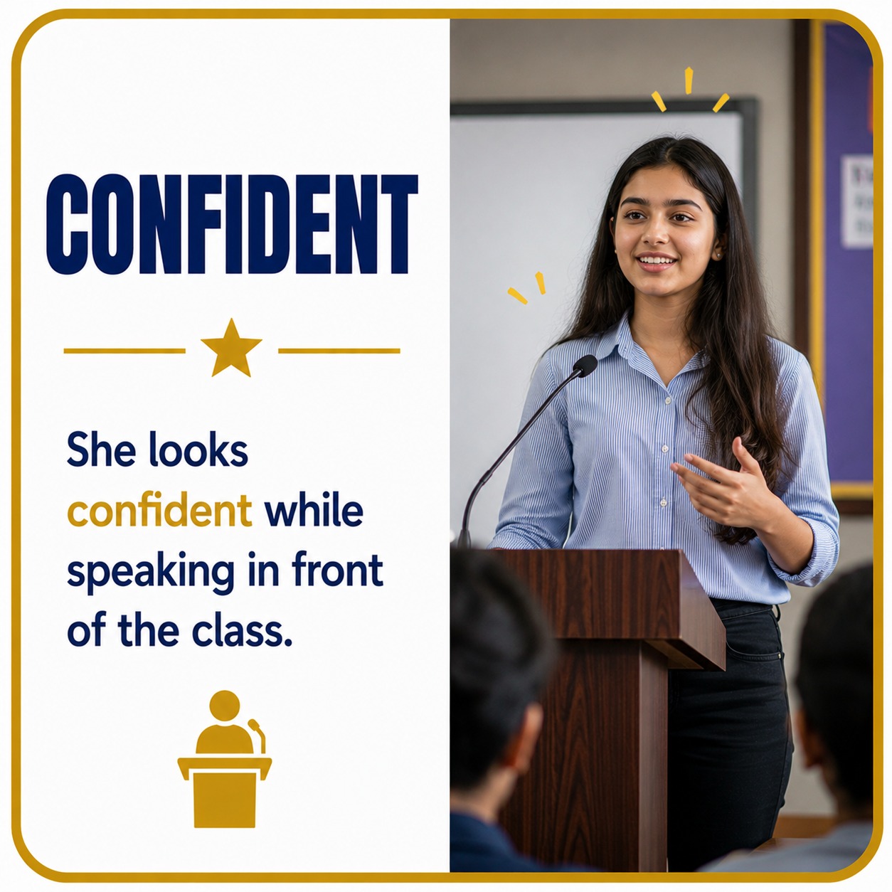 <p>CONFIDENT</p>