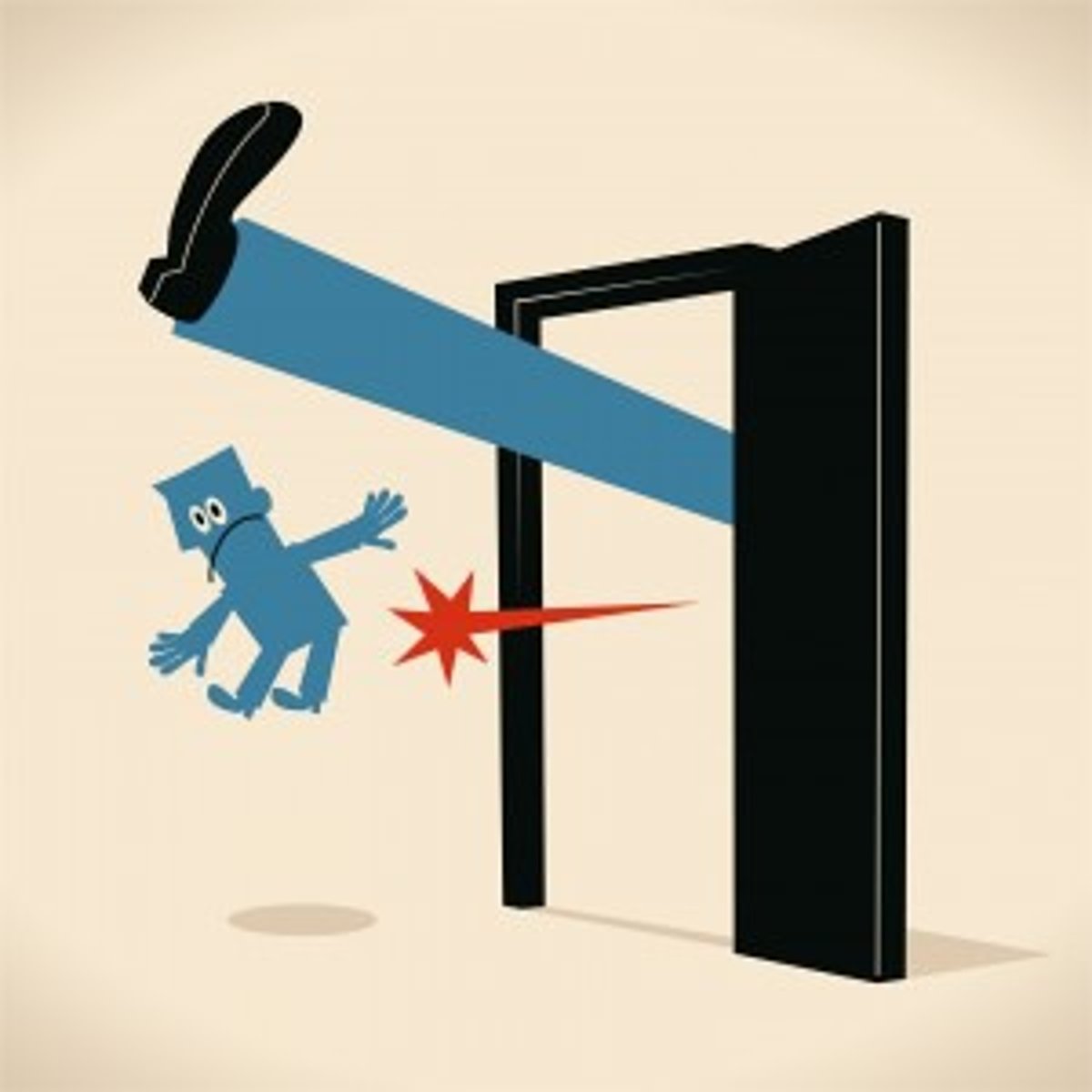 <p>to force to leave</p>