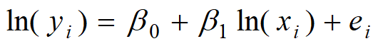 <p><strong>The % change in y for every 1% change in x</strong></p>