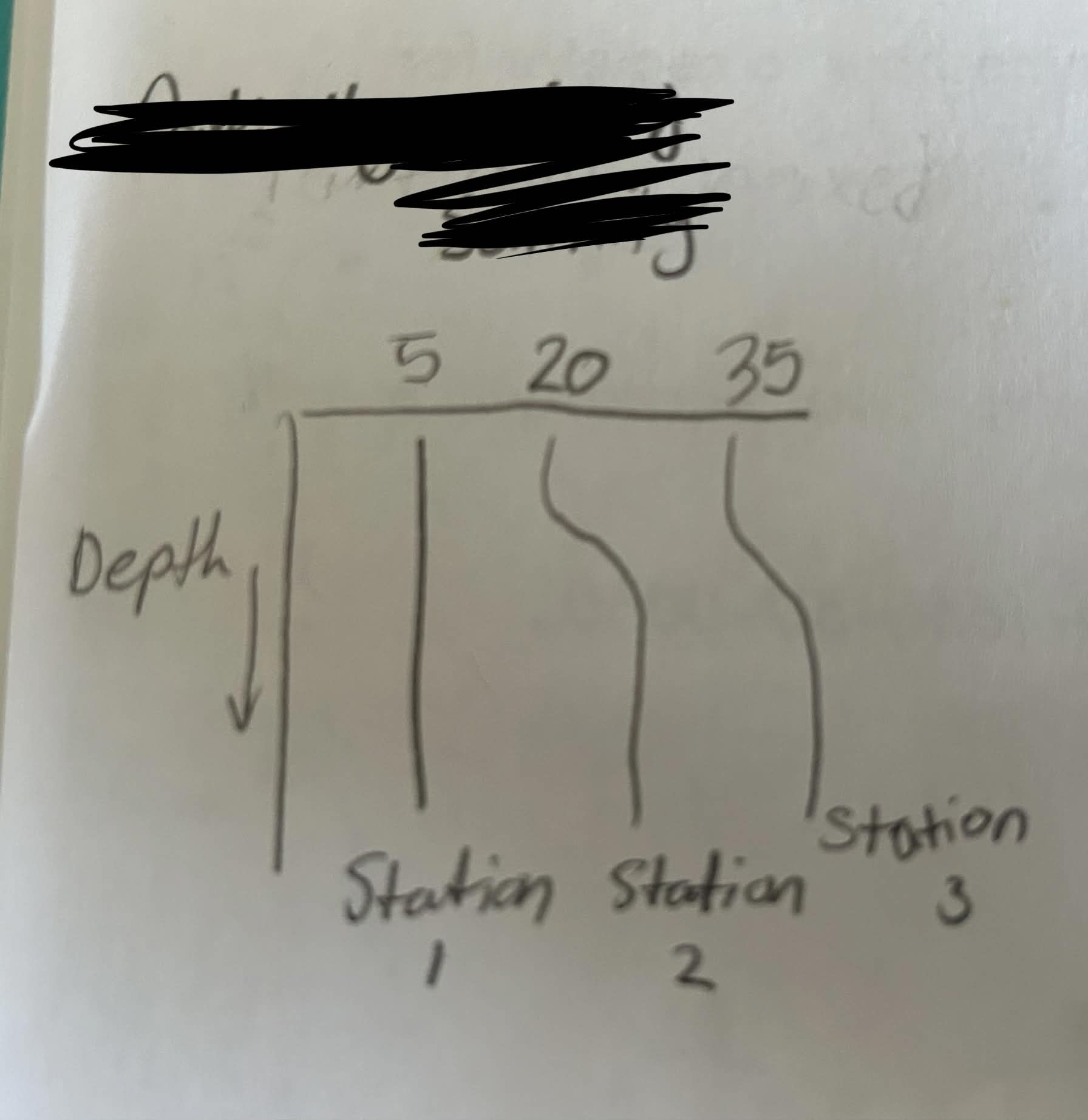 <p>straight line, two S curves</p>