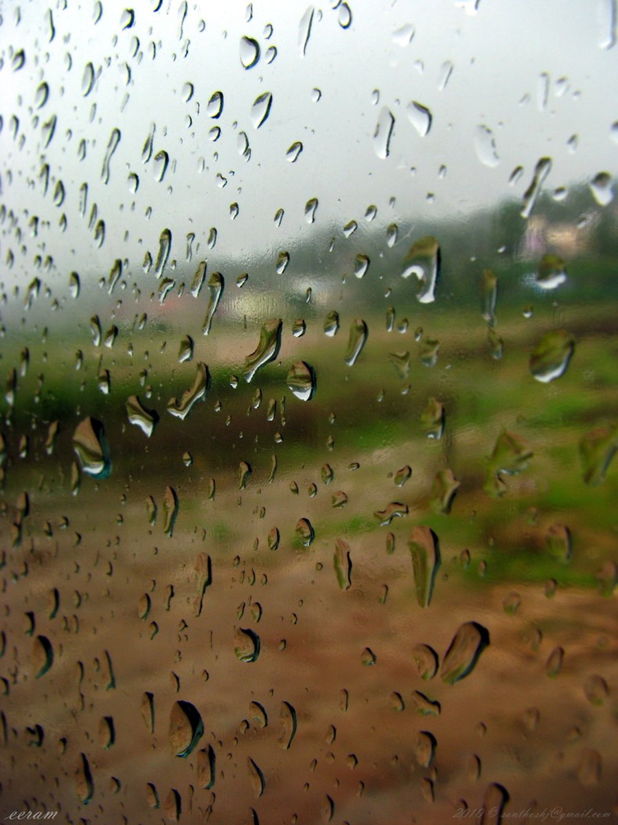 <p>a short period of rain</p>