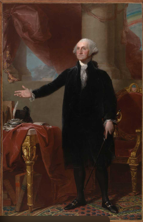 <p>Gilbert Stuart, <em>George Washington</em> (1796) </p>