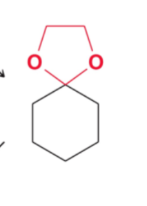 <p>cyclic acetal</p>