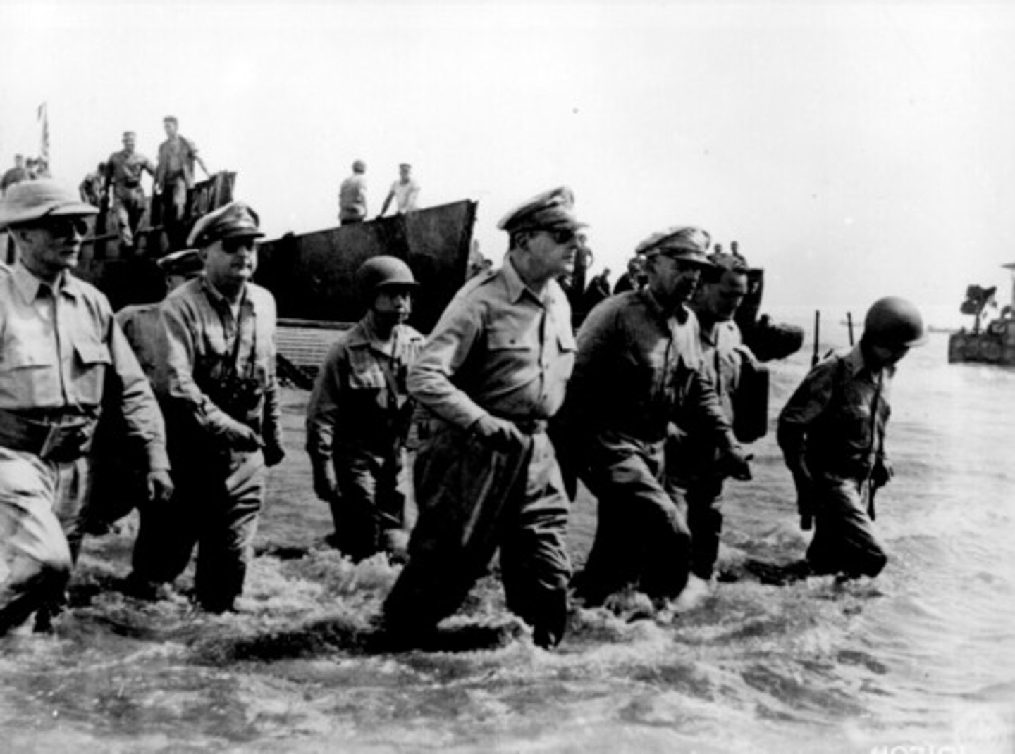 <p>He was one of the most-known American military leaders of WW2 (He liberated the Philippines and made the Japanese surrender at Tokyo in 1945, also he drove back North Korean invaders during the Korean War); developed strategy of "island-hopping".</p>