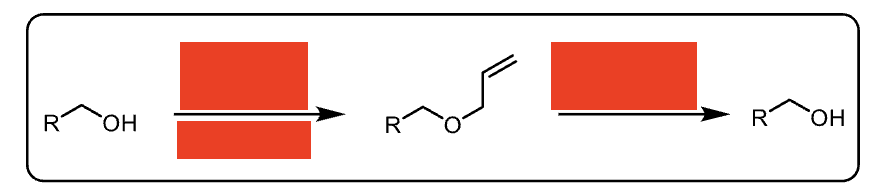 <p>alcohol protecting group using allyl group </p>