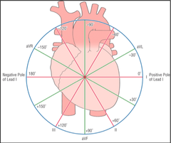 <p>0-90 degrees where positive measurements are on the bottom, negative on top</p>