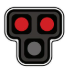 <p>What does the HAWK sighn w/ red lights on mean?</p>